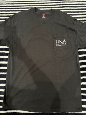Pi Kappa Alpha Black Short-Sleeve Pocket Tee - Event Graphic